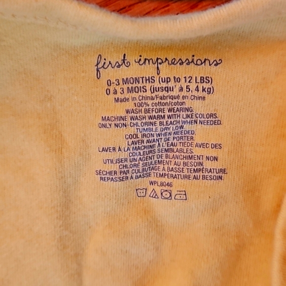 BUNDLE 0-3 month cardigans baby blue and yellow snap front - Picture 3 of 4